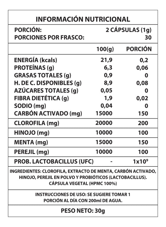 Deos Desodorante Corporal- Cápsulas 1000mg