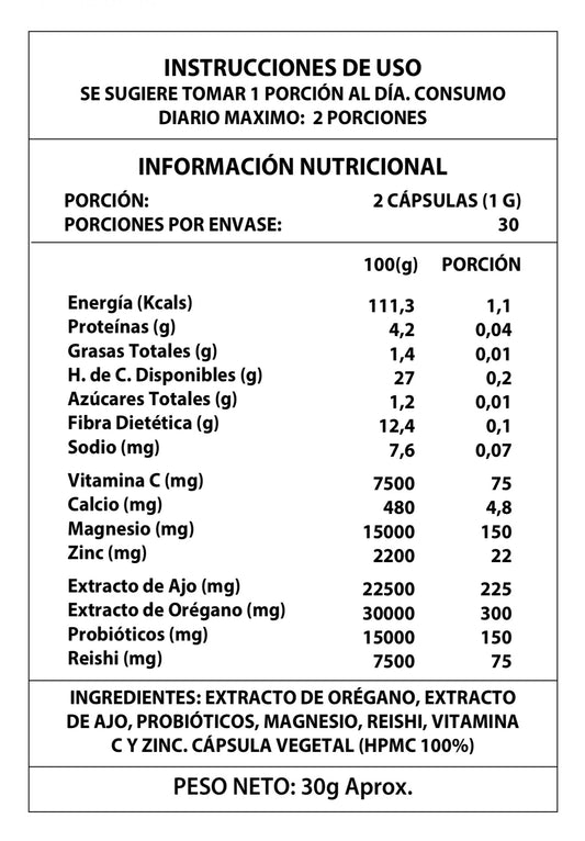 Cándida Cleanse – 1000mg (60 Cápsulas)