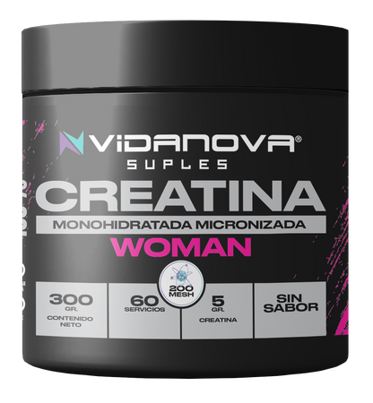 Creatina Premium Mujer – 200 MESH, 300g